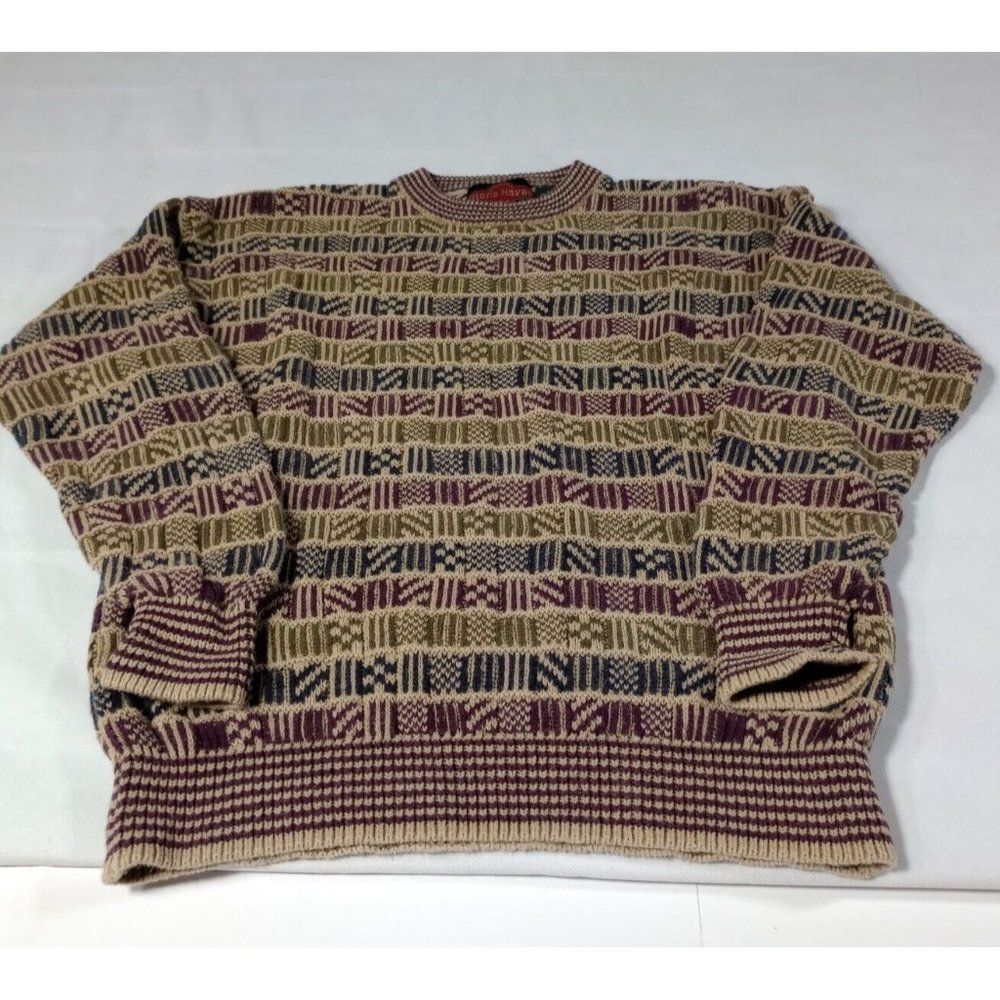 Stone Haven Vintage Heavy Knit Sweatshirt Men's Size Large